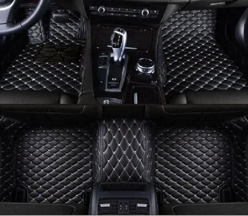 Vista 10 de Alfombrillas personalizadas para automóvil, sedán, SUV, automóvil, deportivo, antideslizantes, de lujo (beige)