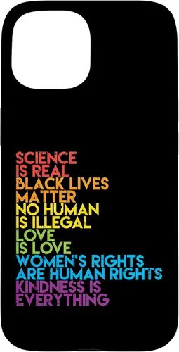Vista 6 de Science is Real Black Lives Matter Rainbow LGBT Pride Gift Case for iPhone 17