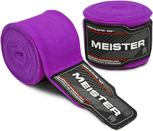 Vista 10 de Vendas para mano semielásticas de 180 pulgadas Meister Adult, vendas para MMA (artes marciales mixtas) y boxeo (par) todos