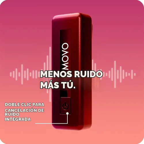 Vista 8 de Movo Micrófono inalámbrico Mini DI Duo - Micrófono de grabación de video para iPhone con micrófono Lavalier, batería de 10 HR, rango de 164 pies