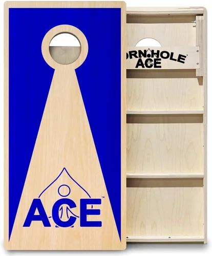 Vista 14 de CornholeAce ACE PRO Tablas de cornhole profesionales de triángulo inverso – ¡sin rebote! Patas anchas triples, madera contrachapada de abedul