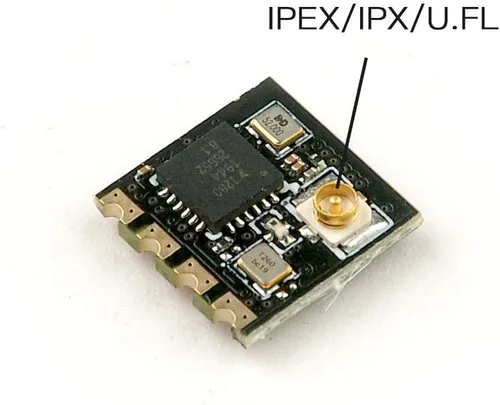 Vista 3 de HAPPYMODEL ELRS 2-4G ExpressLRS EPI/EP2 RX Nano Receptor de largo alcance SX1280 EXPRESSLRS para Racing Drone (EP1 RX)