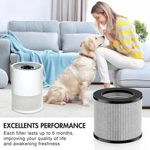 Vista 5 de Paquete de repuesto de filtro de aire 2801 compatible con modelos personales Bissell MyAir # 2780A, 2780P, 2780B, 27809, 3329 (paquete de 2)