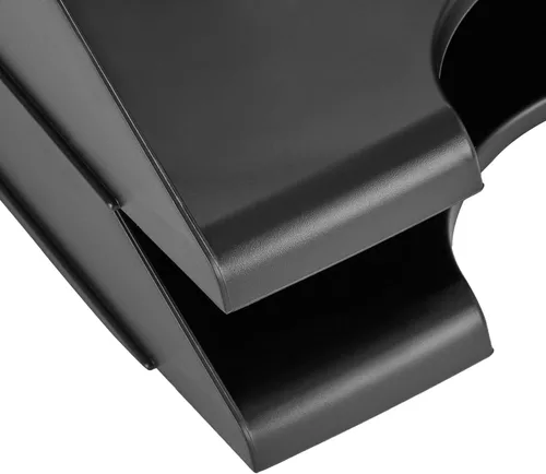 Vista 3 de Amazon Basics Bandeja rectangular apilable para cartas de oficina, organizador de escritorio para almacenamiento de papel y documentos, color negro