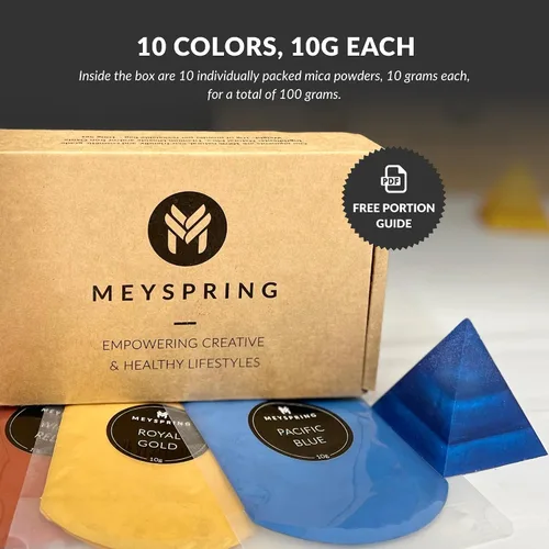 Vista 6 de MEYSPRING Two Tone Collection - Polvo de mica para resina epoxi - Nueva generación de pigmentos de color de resina epoxi - Polvo de pigmento 100%