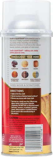 Vista 2 de Scott's Liquid Gold Limpiador de madera de 14 onzas, 14 onzas, LiquidCan, Multicolor (P14)