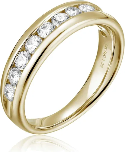Vista 3 de Vir Jewels Anillo de compromiso con diamantes de 12 quilates (ctw) para mujer, anillo de compromiso de ajuste cómodo con diamantes redondos de media