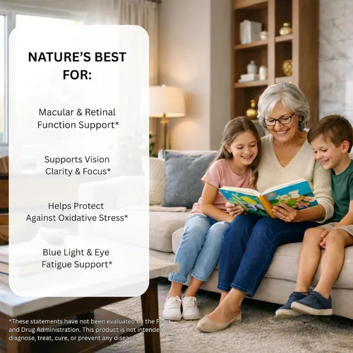 Vista 4 de Vision Plus Suplementos completos para los ojos para adultos – Vitaminas oculares para personas mayores con luteína, arándano y zeaxantina