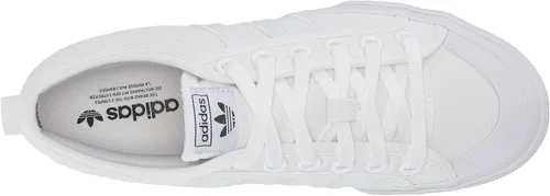 Vista 5 de adidas Originals Nizza - Tenis de plataforma para mujer, Blanco