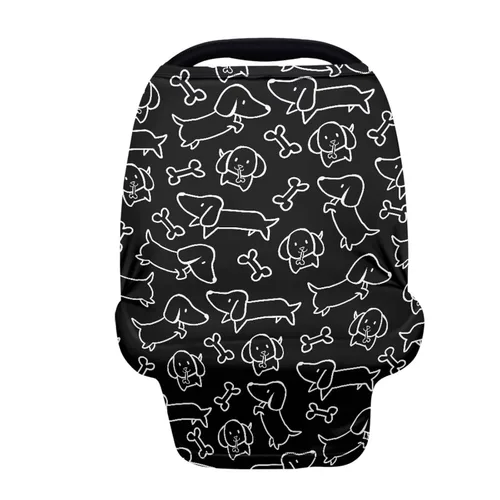 Vista 10 de Binienty Axolotl - Toldo para asiento de automóvil para mujer, diseño de delfín, con estampado de animales, para lactancia, estirable