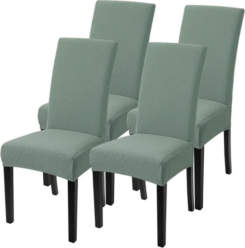 Vista 16 de SearchI Juego de 2 fundas elásticas para sillas Parsons de comedor, fundas elásticas con estampado de elastano, extraíbles, lavables, fundas