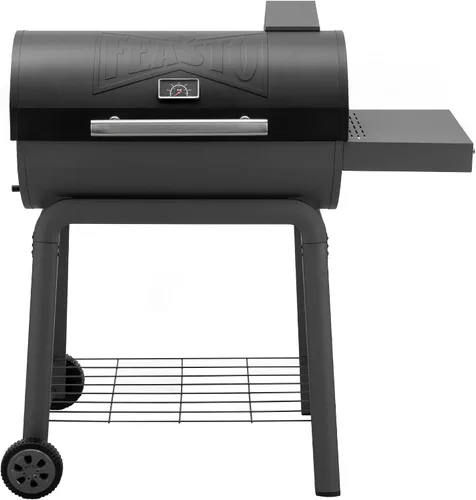 Vista 9 de Feasto - Parrilla de carbón resistente de 30 pulgadas, control digital de temperatura y 2 sondas para carne Outdoor BBQ Grill with Offset Smoker