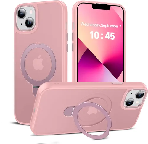 Vista 69 de LeYi Funda para iPhone 11 para MagSafe con soporte magnético, color negro