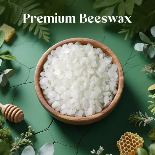 Vista 3 de NORVENCE Gránulos de cera de abejas 4.5 KG, cera de abejas blanca pura y natural para hacer velas, cuidado de la piel DIY, bálsamo labial, jabón