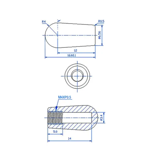 Vista 8 de Randon Interruptor de palanca de guitarra recta corta de 3 vías con tapas de perilla de punta compatible con Gibson Toggle Les Paul Electric Guitars