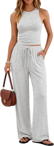 Vista 7 de Trendy Queen Conjunto de descanso de 2 piezas de verano para mujer 2026 Negro