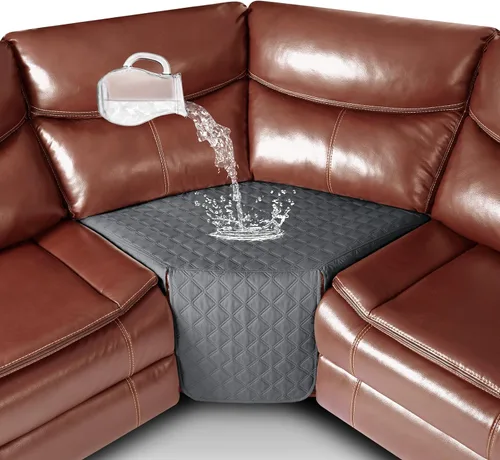 Vista 7 de Ruaozz - Funda impermeable para asiento esquinero, color marrón