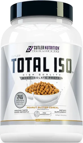 Vista 6 de Total ISO Whey Isolate Protein Powder: Batido de proteína de suero de mejor sabor con 100% aislado de proteína de suero de leche, mezcla perfecta