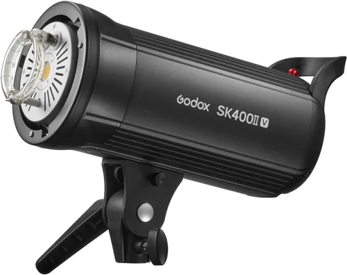 Vista 6 de Godox SK400II-V Studio Strobe, nueva versión mejorada de SK400II, sistema inalámbrico X de 400 W 2.4G GN65 5700K Monolight con lámpara de modelado