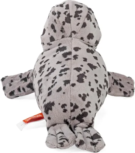 Vista 4 de Wild Republic Wild Calls Harbor Seal, sonido de animal auténtico, animal de peluche, 8 pulgadas, regalo para niños, juguete de peluche, botellas