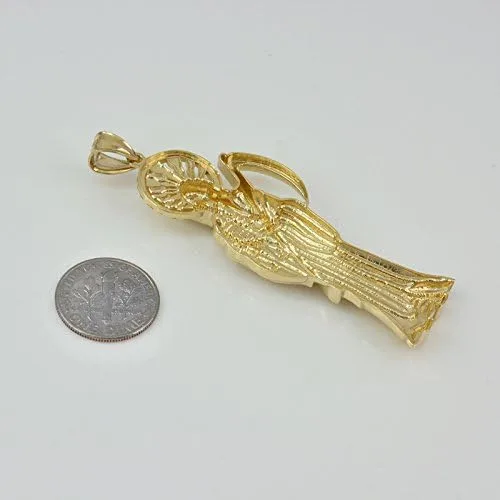Vista 3 de LA BLINGZ Colgante de Papá Noel Muerte de oro amarillo de 14 quilates Metal