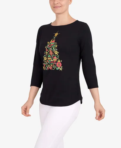 Vista 8 de Ruby Rd. Top de árbol navideño pequeño para mujer