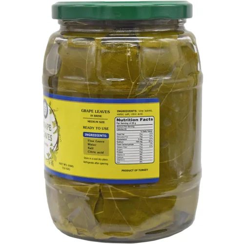 Vista 2 de Eastern Feast - Hojas de uva en salmuera, 32 oz (930g)