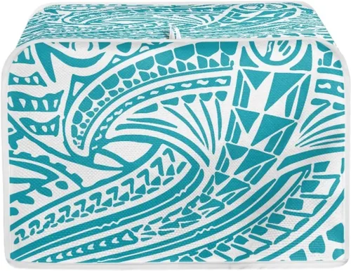 Vista 8 de Polynesia - Funda para tostadora de flores, duradera y pequeña, con gancho superior, lavable, a prueba de polvo, funda protectora para pan pequeño, M