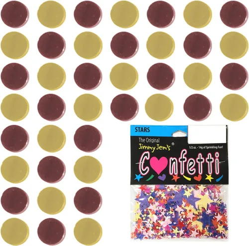 Vista 132 de Confetti Circle 1/4" Negro, Azul Marino Combo - 2 bolsas de media onza (1 oz) (8550/9971)