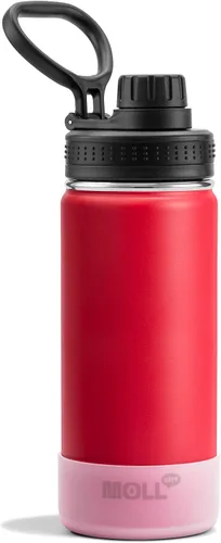 Vista 54 de Botella de agua de 12 oz para niños de acero inoxidable con aislamiento al vacío de boca ancha Botella de agua deportiva - Pequeña botella de agua