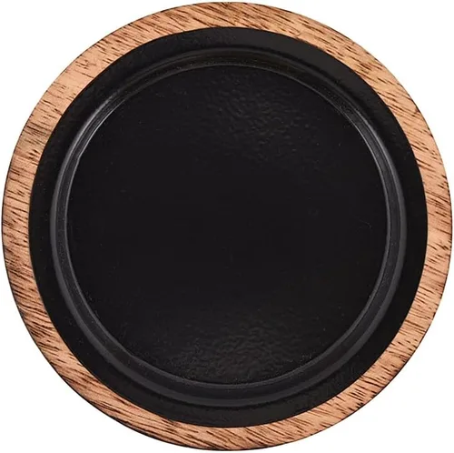 Vista 3 de NIRMAN Portavelas de madera de mango, candelabros de madera para decoración de mesa de boda del hogar, centro de mesa (4 x 4 x 4 pulgadas)