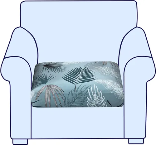 Vista 2 de CRFATOP Fundas elásticas de cojín de repuesto para sofá, fundas de asiento de sofá impresas, lavable, extraíble, protector de muebles individual
