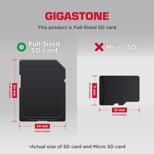 Vista 2 de GIGASTONE Paquete de 2 tarjetas SD de 128 GB, cámara Plus, UHS-I U3 Clase 10, tarjeta de memoria SDXC Full HD para cámara digital Canon, tarjeta SD