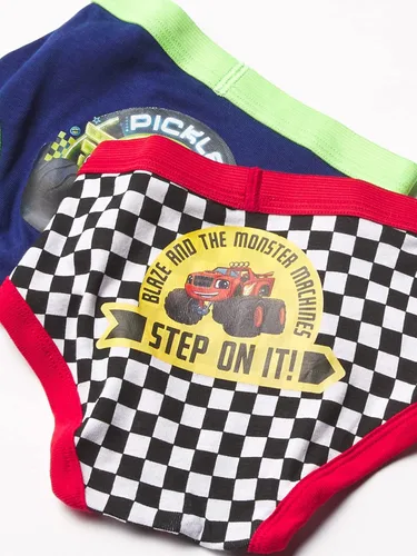 Vista 3 de Blaze and the Monster Machines Ropa interior para niños pequeños paquete de 7 calzoncillos