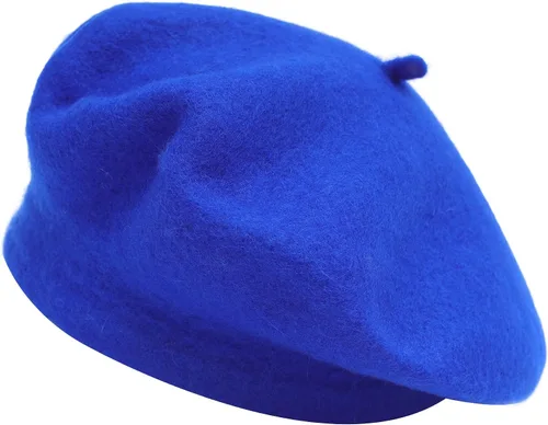 Vista 193 de ZLYC - Boina francesa de lana unicolor para mujeres y niñas