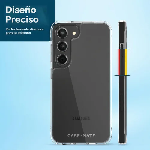 Vista 5 de Funda Case-Mate para Samsung Galaxy S23 Plus [3en1] con protector de pantalla FlexiShield y protector de lente de cámara [6.6"]