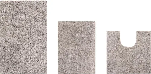 Vista 42 de Better Trends Micro Collection - Tapetes de baño, alfombra suave, alfombra de felpa absorbente, alfombra de baño 100% poliéster para suelo de baño
