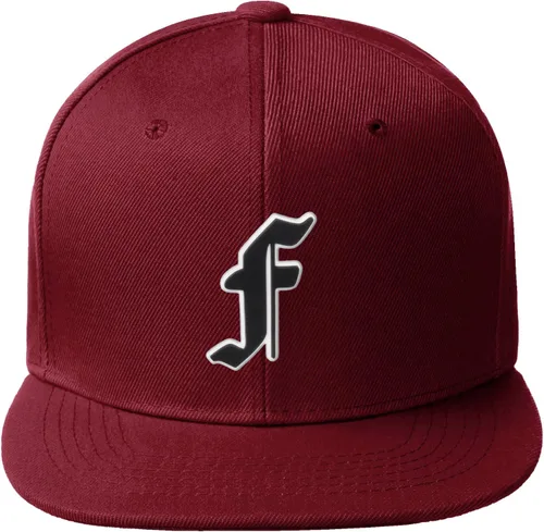 Vista 599 de Daxton Gorra clásica con visera de billete plano con letras del alfabeto inglés antiguo de la A a la Z