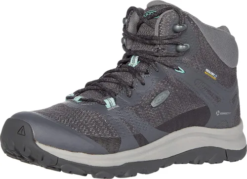 Vista 5 de KEEN Botas de senderismo Terradora 2 impermeables de altura media para mujer Negro/Magneto