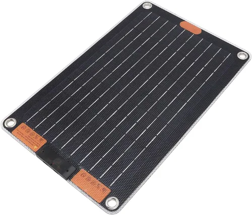 Vista 4 de Drfeify Cargador de panel solar de 30 W, tecnología monocristalina, carga rápida para teléfonos, ideal para acampar y viajar