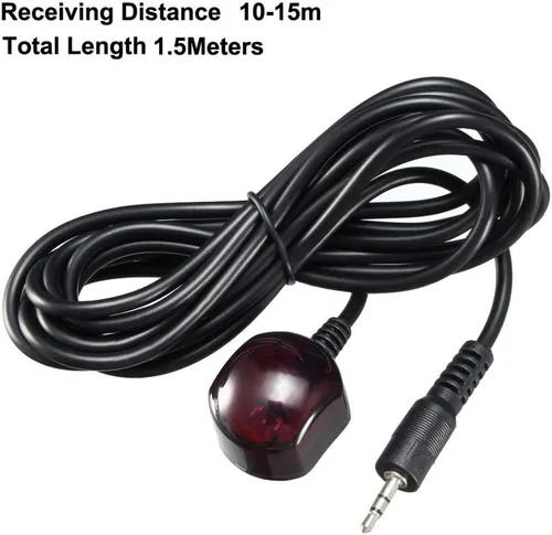 Vista 3 de Herfair Cable extensor de control remoto infrarrojo con conector de 0.138 in para espectro de 38-56 KHz, Motorola, Arris Xfinity, Comcast, Verizon, 2