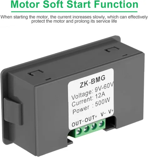 Vista 7 de PWM Controlador de velocidad del motor DC 12V 24V 60V 500W Motor eléctrico Regulador de control de velocidad Controlador de velocidad de potencia