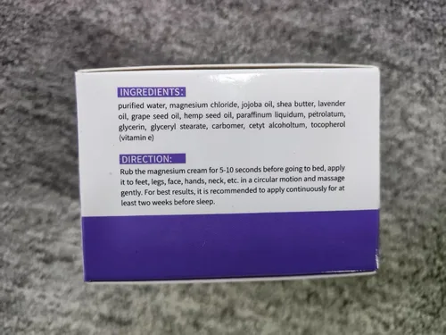 Vista 4 de Chialing DeadMagnesium Cream, loción de magnesio del mar Muerto, ingredientes naturales, fabricada en Estados Unidos, uso de día y noche, crema