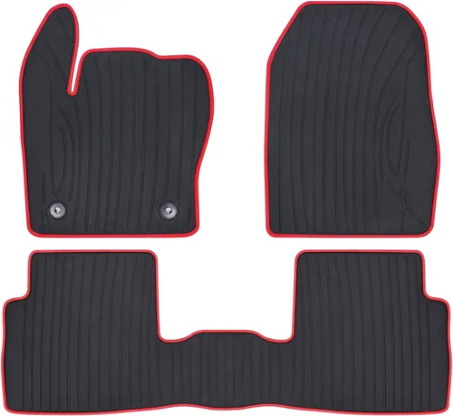 Vista 9 de Alfombrilla de goma para automóvil, ajuste personalizado para Ford Escape 2013, 2014, 2015, 2016, 2017, 2018, 2019, inodoro, lavable, resistente
