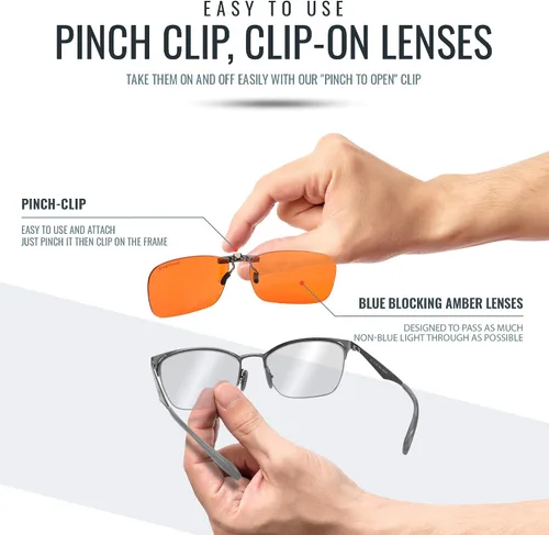 Vista 3 de Spectra479 Lentes con clip para bloquear la luz azul