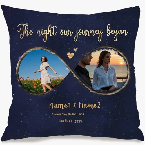 Vista 12 de Single Photo Custom Pillow Cover with Personalized Text Turning Your Memory into a Beautiful Throw Pillow and Making it a Touching Gift Choice for
