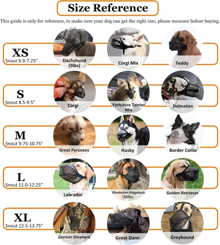 Vista 3 de Crazy Felix Bozal de perro cubierto de malla para perros pequeños, medianos y grandes, anticomer
