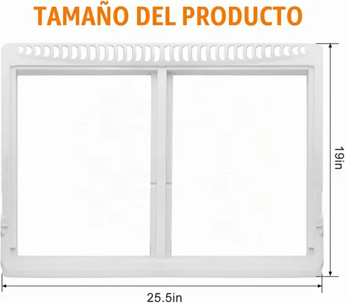 Vista 4 de 240364787 cubierta para bandeja contenedora Compatible con la unidad de cubierta de cajón de refrigerador Frigidaire