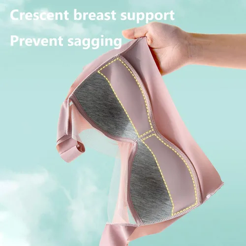 Vista 3 de Miahhy Wmbra - Brasier con corrección de postura Wmbra, brasier sin varillas push-up ergonómico cómodo cruzado