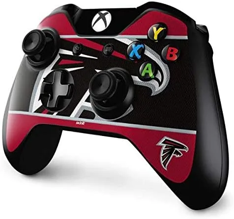 Vista 2 de Skinit Decal Gaming Skin Compatible with Xbox One Controller - Officially Licensed NFL Atlanta Falcons Zone Block Design